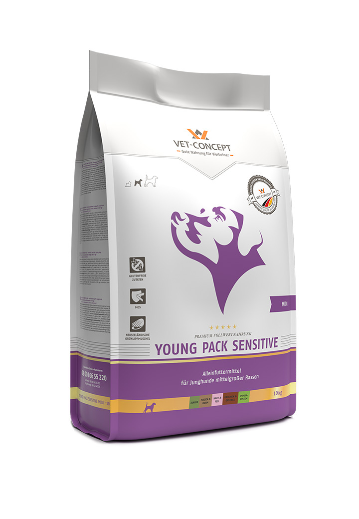 Young Pack Sensitive Midi Fur Den Hund Von Vet Concept