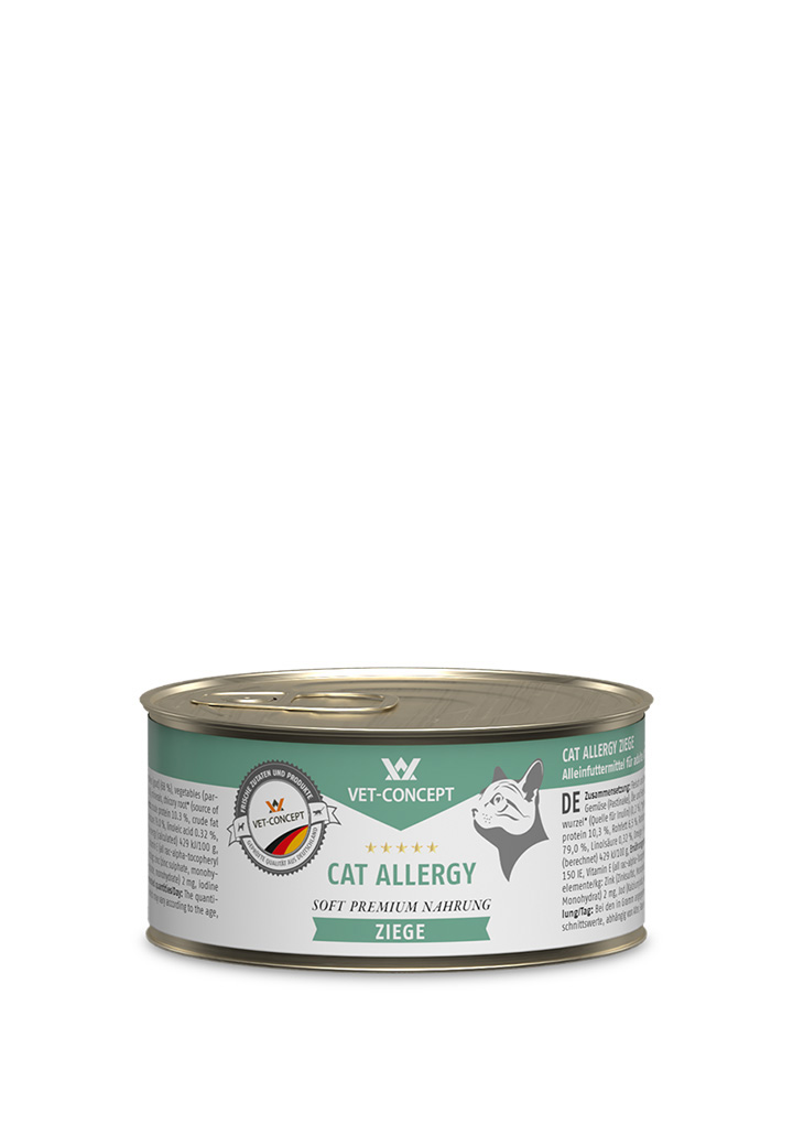 katzenmenu ziege fur die katze von vet concept