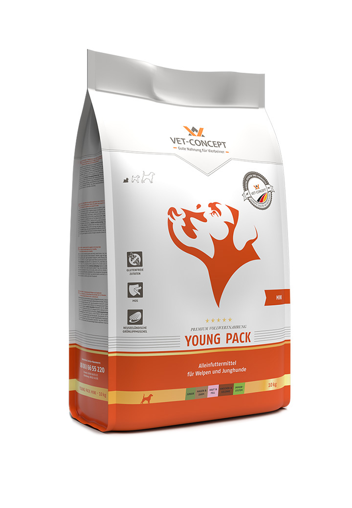 young pack mini fur den hund von vet concept