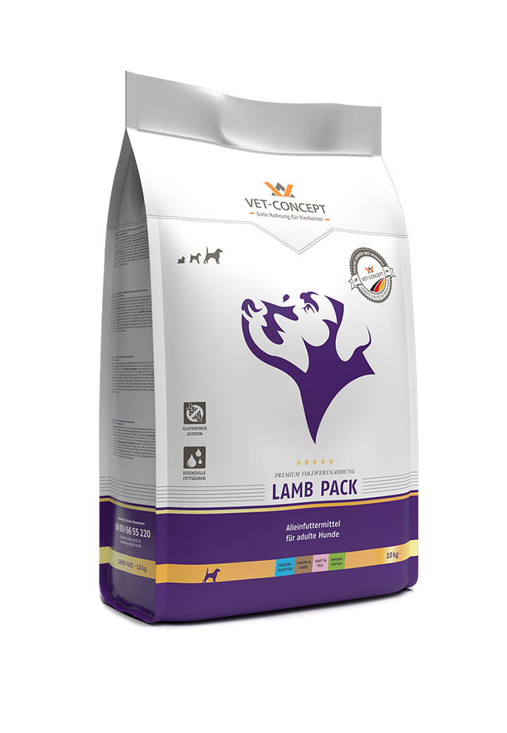 lamb pack fur den hund von vet concept