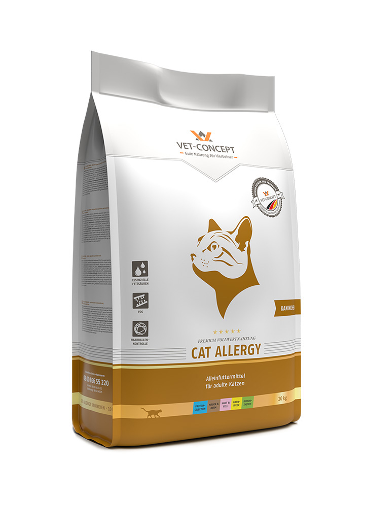 cat allergy kaninchen fur die katze von vet concept