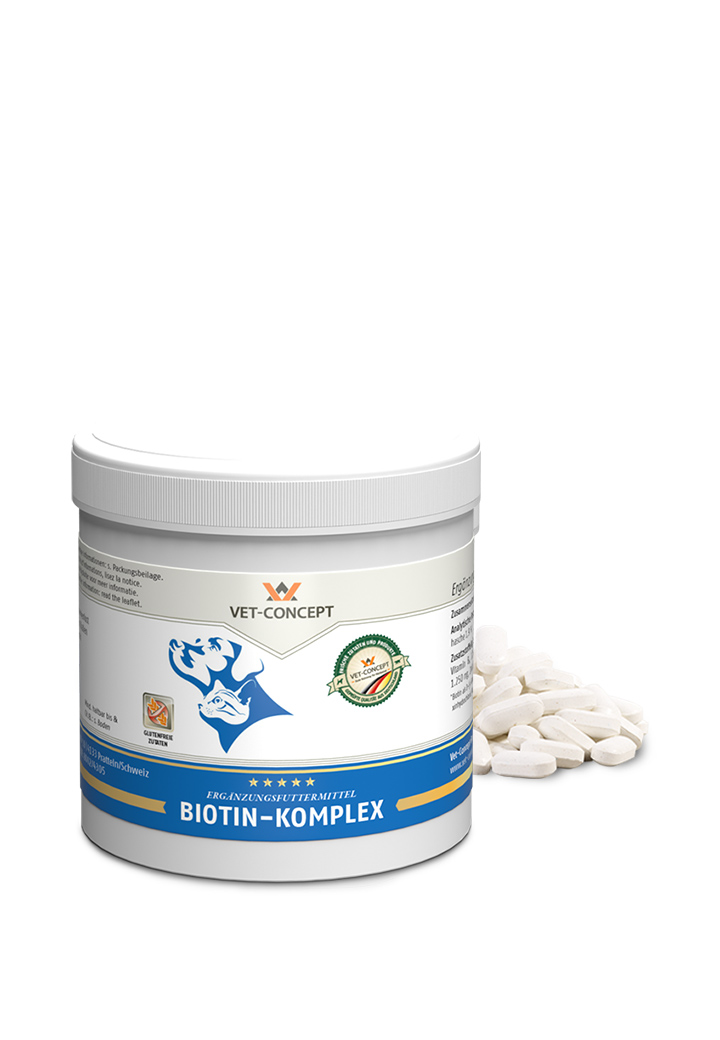 biotin komplex 160g fur den hund von vet concept