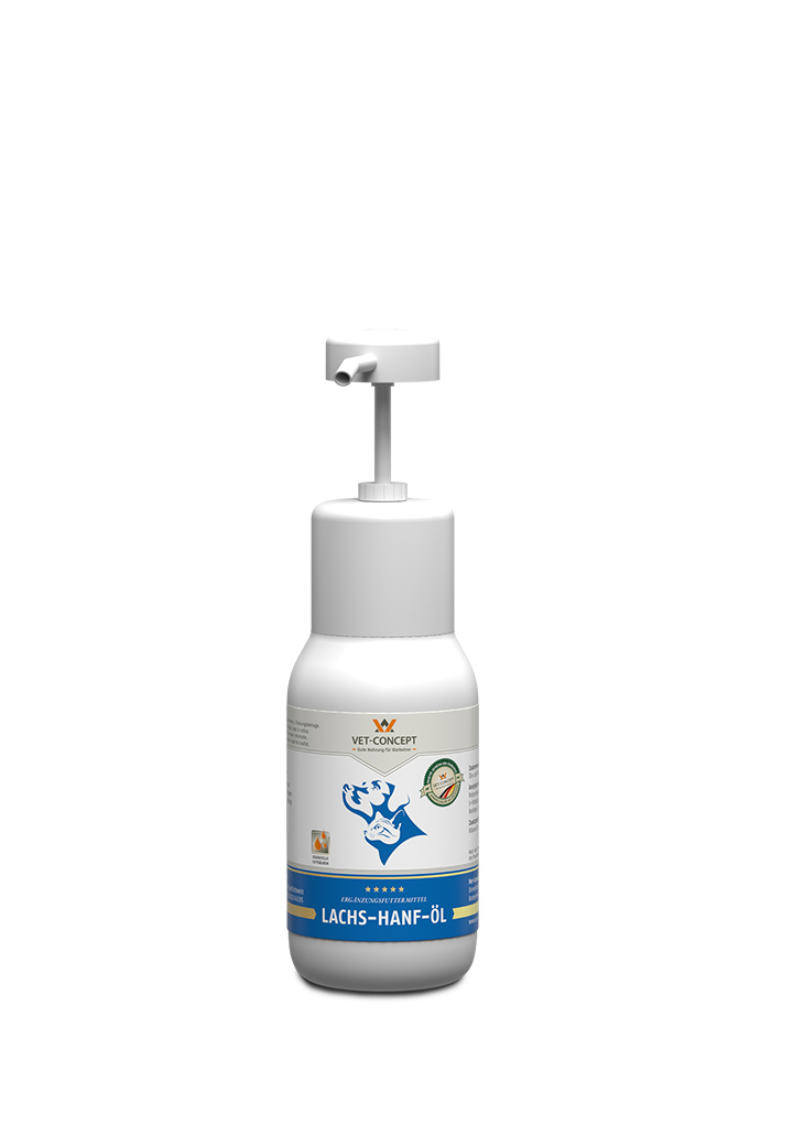 Lachs Hanf Ol 250ml 500ml Fur Den Hund Von Vet Concept
