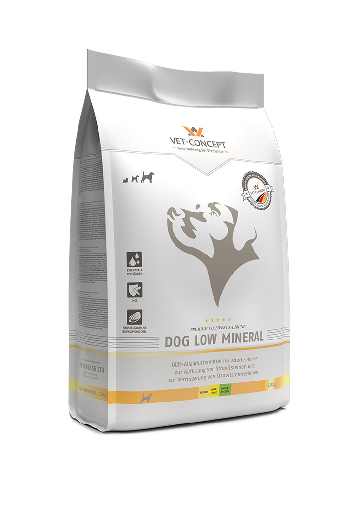 dog low mineral fur den hund von vet concept