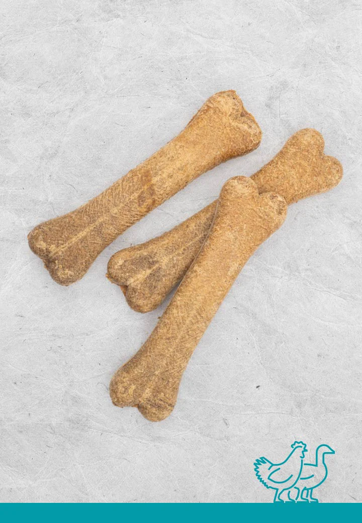 Gefluegel-Knochen, 3 Stk. a 12 cm, 15 cm