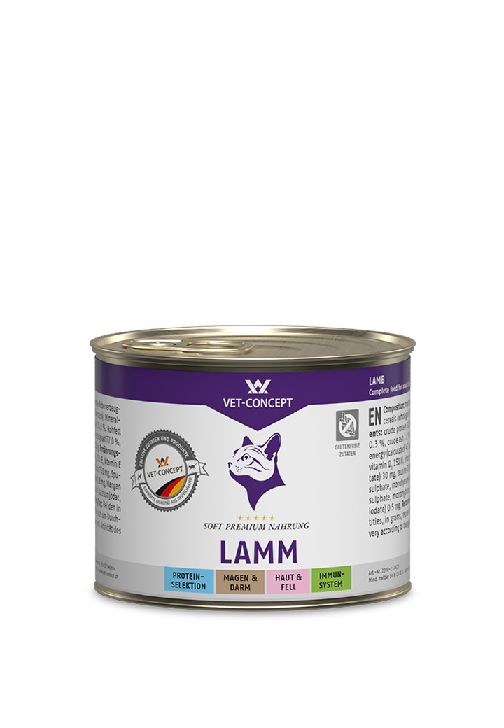 Katzenmenue Lamm