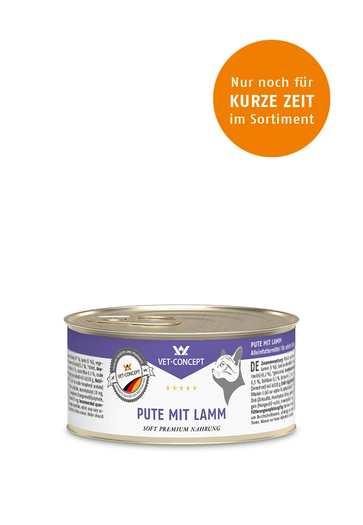 Katzenmenue Pute mit Lamm