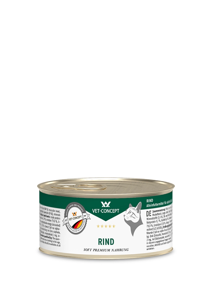 Katzenmenue Rind