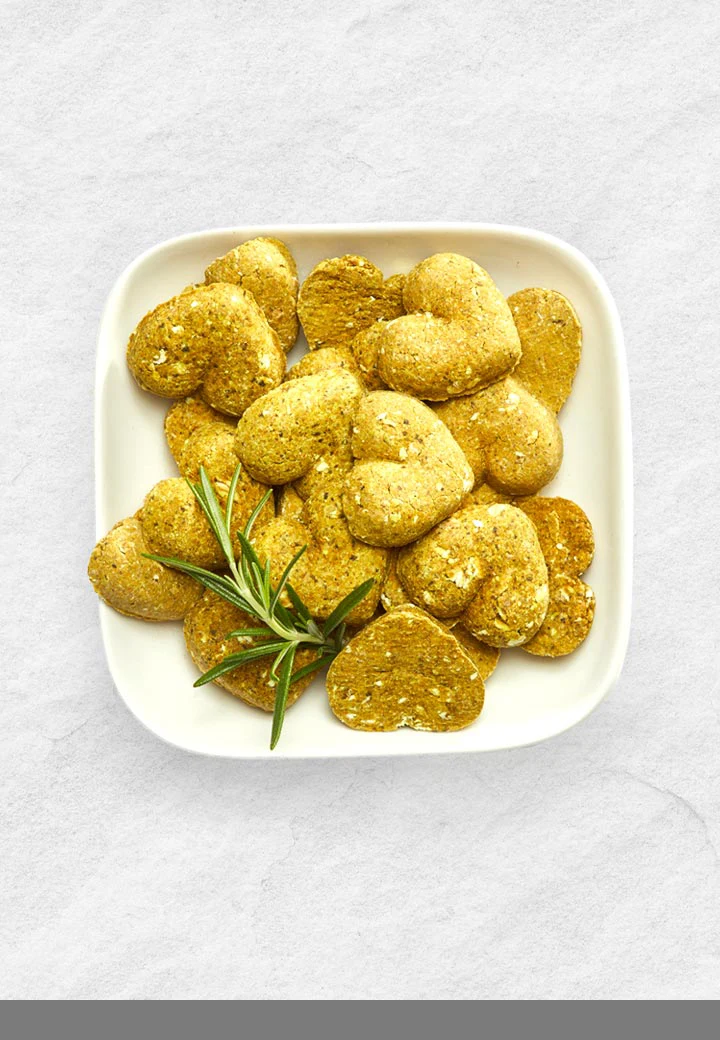 Knusper-Herzen - Kaninchen und Curcuma, 250g
