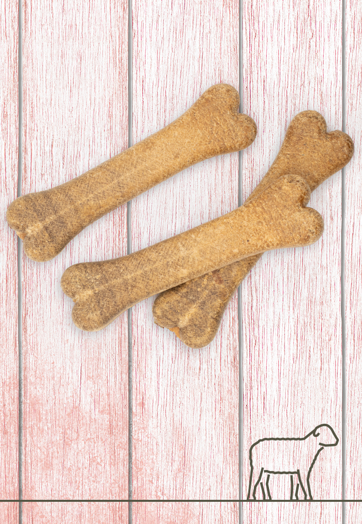 Lamm-Knochen, 3 Stk. a 12 cm, 15 cm