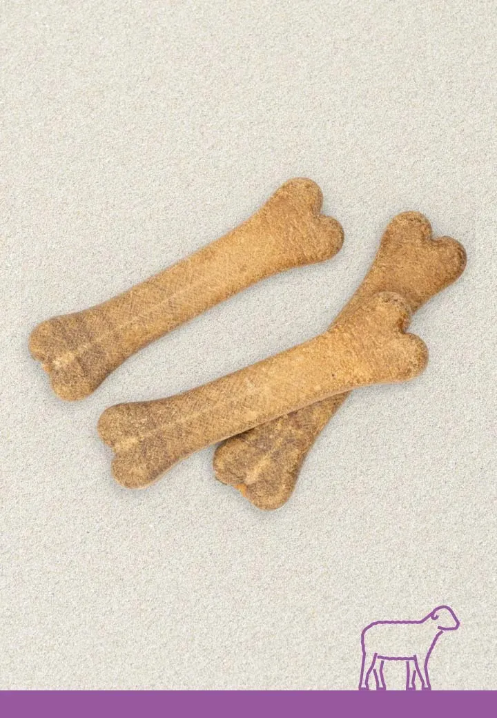 Lamm-Knochen, 3 Stk. a 12 cm, 15 cm