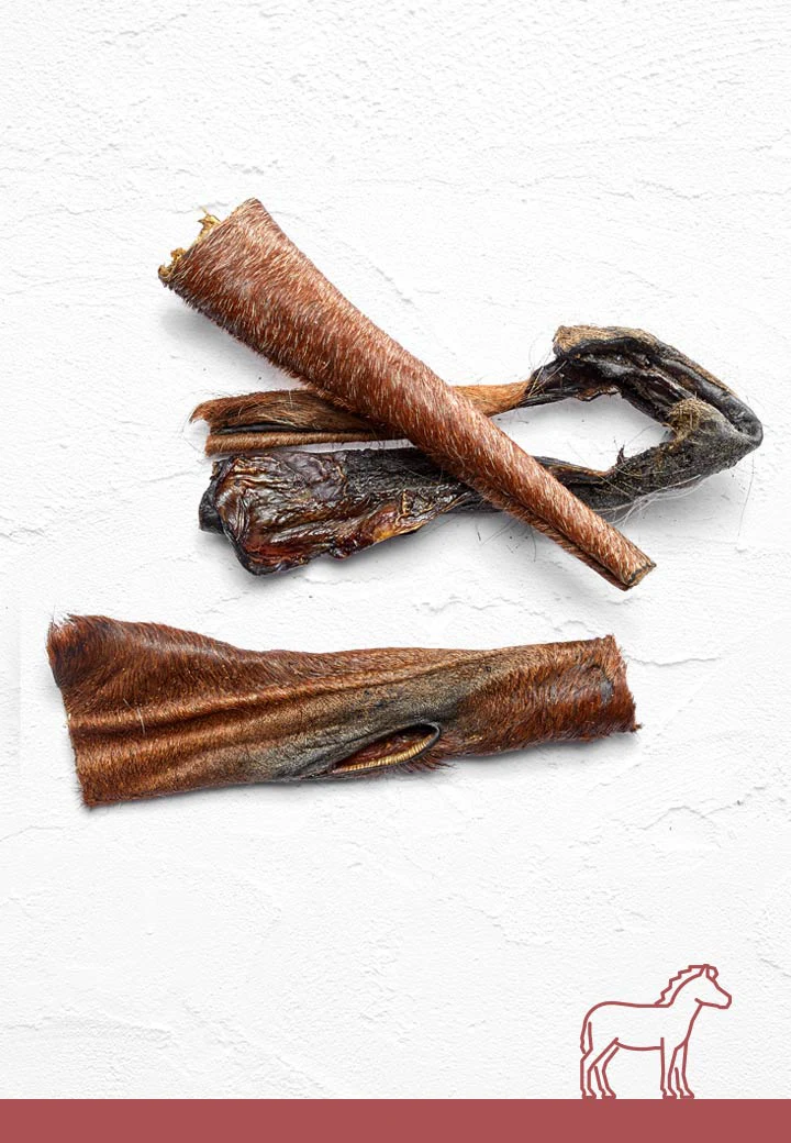Pferdehaut mit Fell, 200g