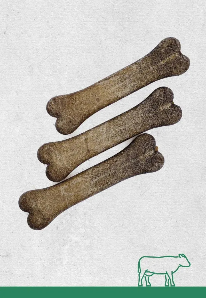 Rinder-Knochen, 3 Stk. a 12 cm, 15 cm