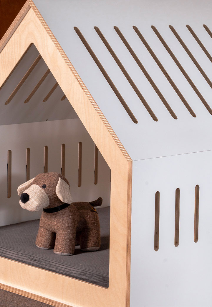 Lewana Hunde- und Katzenh�uschen S inkl. Kissen beige Bild 4