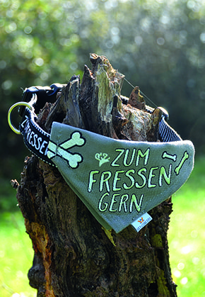Adelheid Halsband mit Tuch Zum Fressen gern