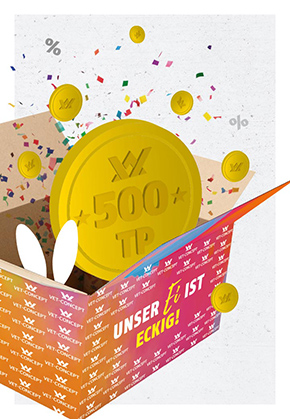 Gutschrift ber 500 Treuepunkte