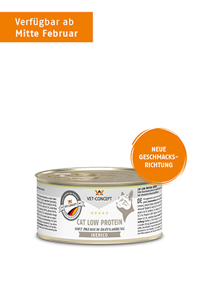 Katzenmenue Low Protein Iberico