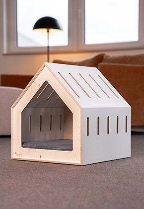 Lewana Hunde- und Katzenh�uschen S inkl. Kissen beige